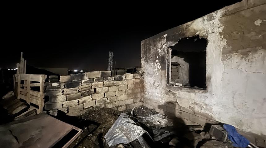 Ahırda yangın çıktı, 170 koyun telef oldu