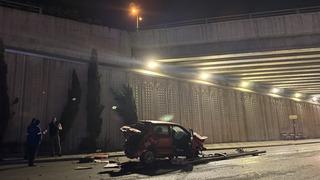 Yer: Ankara! Otomobil köprüden düştü, sürücüsü ağır yaralandı