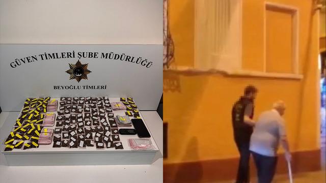 Herkes 'Bastonlu Dede' olarak biliyordu: Torbacı çıktı! Bakın nasıl saklıyormuş...