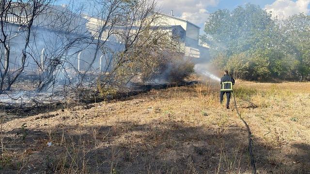 Çankırı’da çıkan ot yangını büyümeden söndürüldü