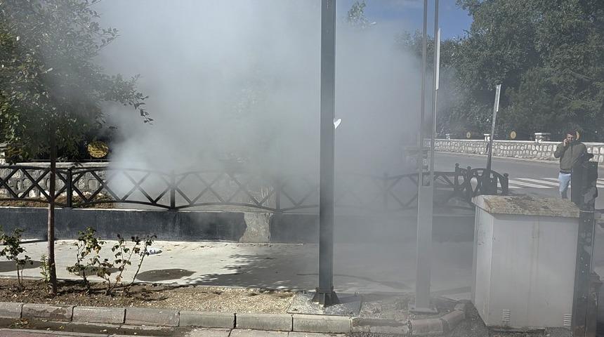 İlaçlama faaliyetini yangın sandılar