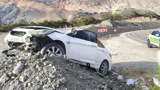 Malatya'da kontrolden çıkan araç toprak yığınına çarptı: 1 yaralı