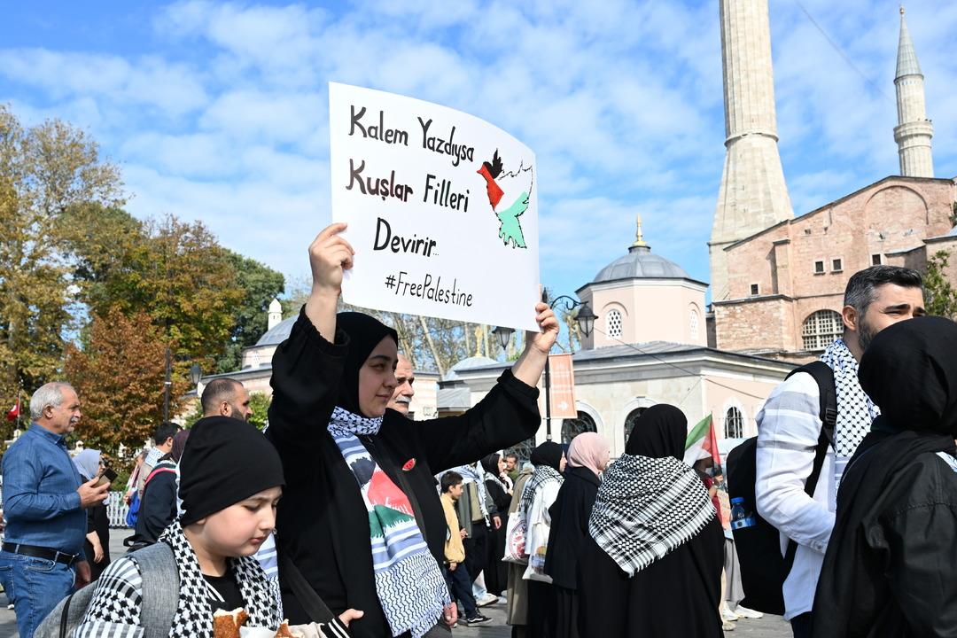 Türkiye nin 81 ilinde Gazze ye destek yürüyüşü: Binlerce kişi Filistin için bir araya geldi 5