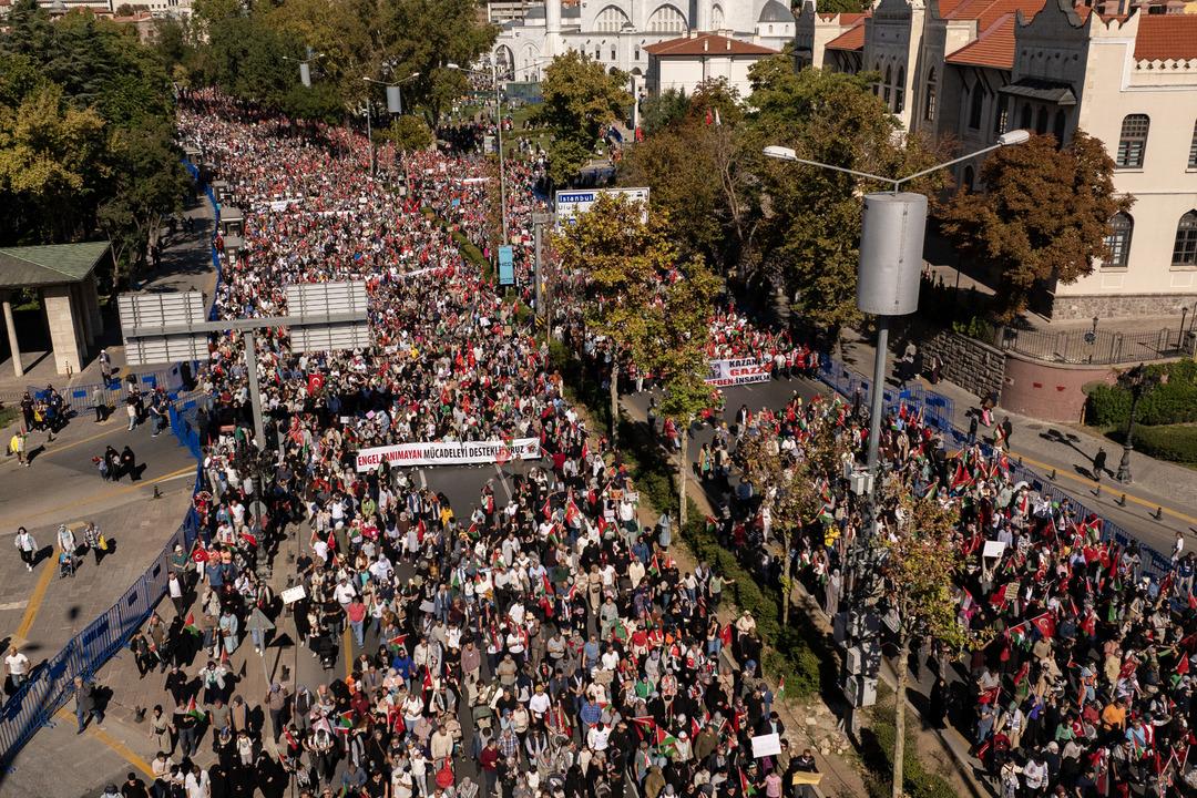 Türkiye nin 81 ilinde Gazze ye destek yürüyüşü: Binlerce kişi Filistin için bir araya geldi 3