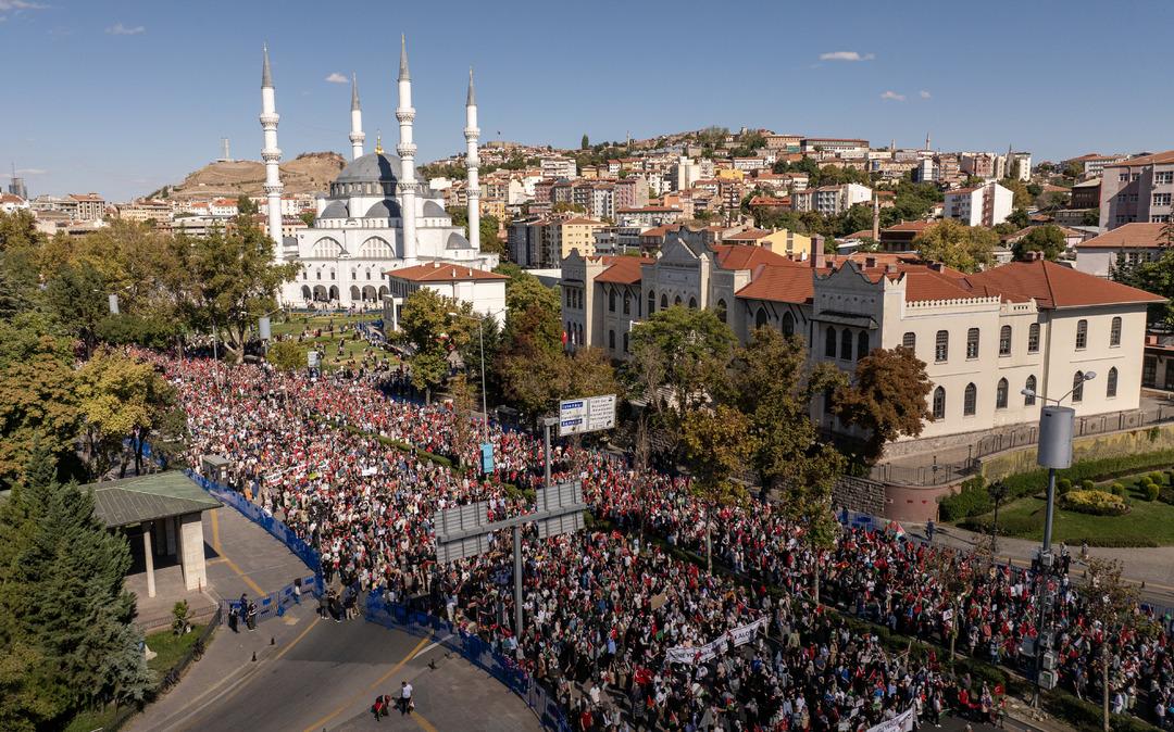 Türkiye nin 81 ilinde Gazze ye destek yürüyüşü: Binlerce kişi Filistin için bir araya geldi 9