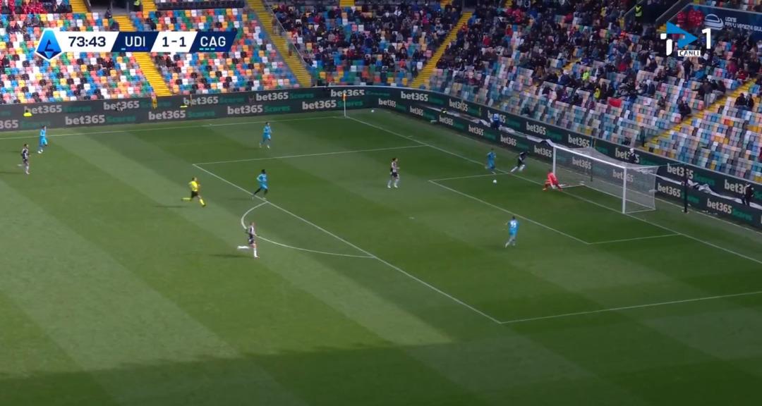 Galatasaray dan kiralık olarak Udinese ye gelen Zaniolo saç baş yoldurttu! Semih Kılıçsoy un takımı Cagliari ye öyle bir gol kaçırdı ki... 2