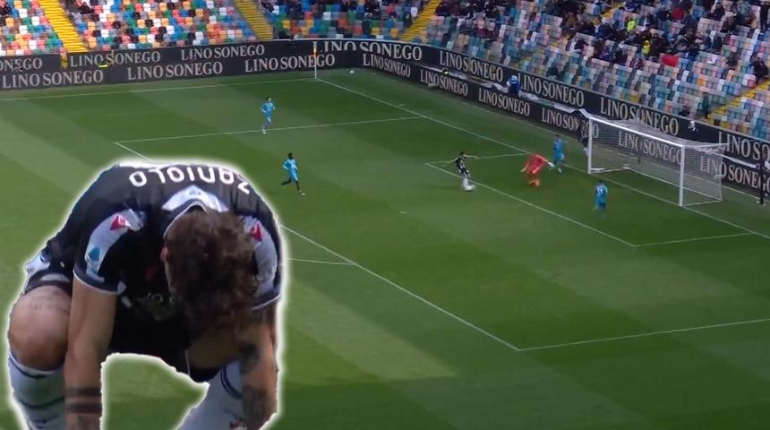 Galatasaray'dan kiralık olarak Udinese'ye gelen Zaniolo saç baş yoldurttu! Semih Kılıçsoy'un takımı Cagliari'ye öyle bir gol kaçırdı ki...