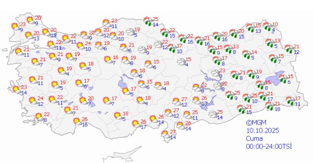 1200xauto Meteoroloji'den uyarı! Sağanak yağış ve serin hava geliyor: İşte güncel hava durumu raporu