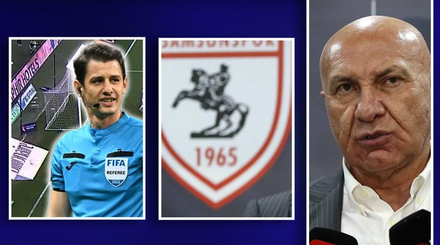 Samsunspor Başkanı Yüksel Yıldırım'dan Fenerbahçe maçı sonrası hakem Halil Umut Meler'e isyan etti! Galatasaray örneği verdi...