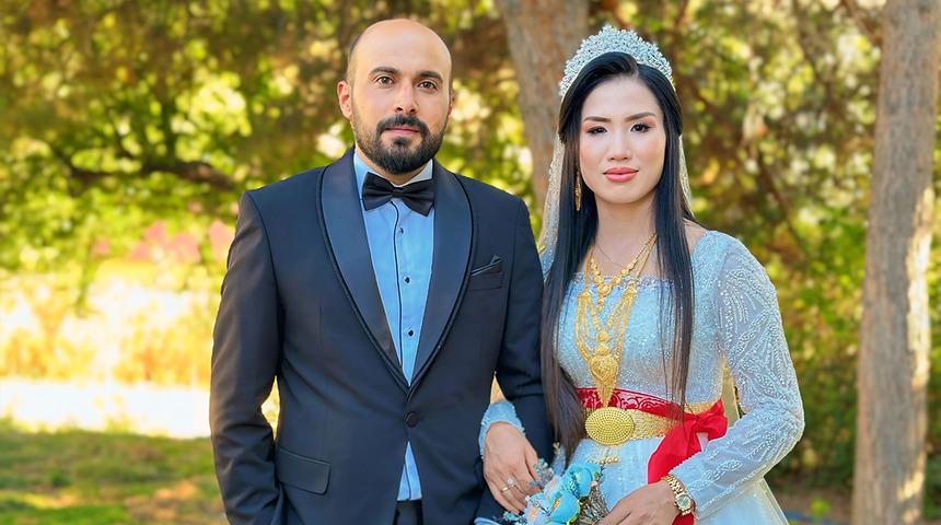 Vietnam'dan Yüksekova'ya gelin geldi: Müslüman oldu! Altınlar takıldı, halaylar çekildi...