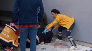 Sinop'ta yüksekten düşen genç yaralandı