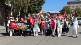 Ardahan’da kadınlar Filistin için yürüdü