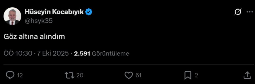 Son dakika haberi: Eski AK Partili milletvekili Hüseyin Kocabıyık gözaltına alındığını açıkladı! Hüseyin Kocabıyık kimdir? 1