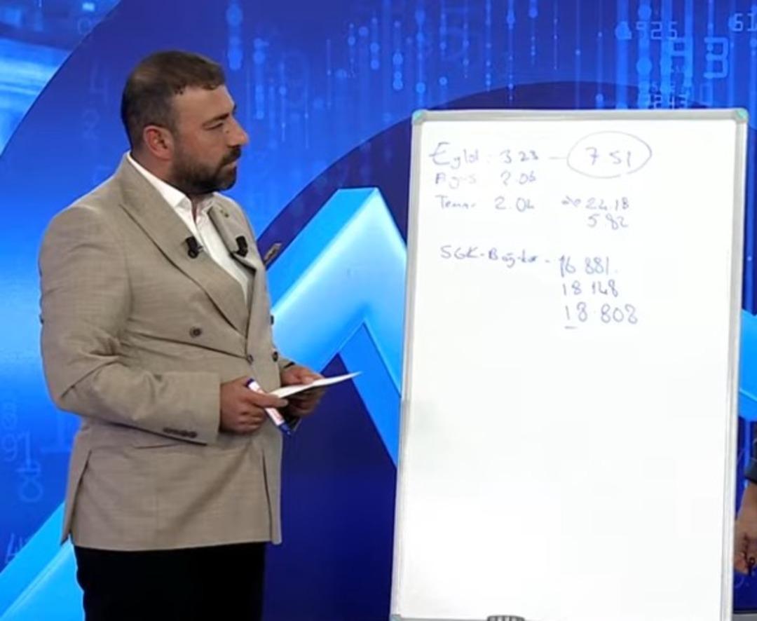 En düşük emekli maaşı için  Alacağımız rakam bu  diyerek açıkladı! Tahtada tek tek gösterdi 2