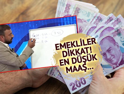 En düşük emekli maaşı için 'Alacağımız rakam bu' diyerek açıkladı! Tahtada tek tek gösterdi