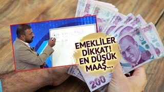 En düşük emekli maaşı için 'Alacağımız rakam bu' diyerek açıkladı! Tahtada tek tek gösterdi
