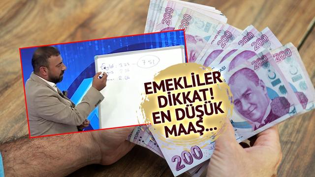 En düşük emekli maaşı için 'Alacağımız rakam bu' diyerek açıkladı! Tahtada tek tek gösterdi