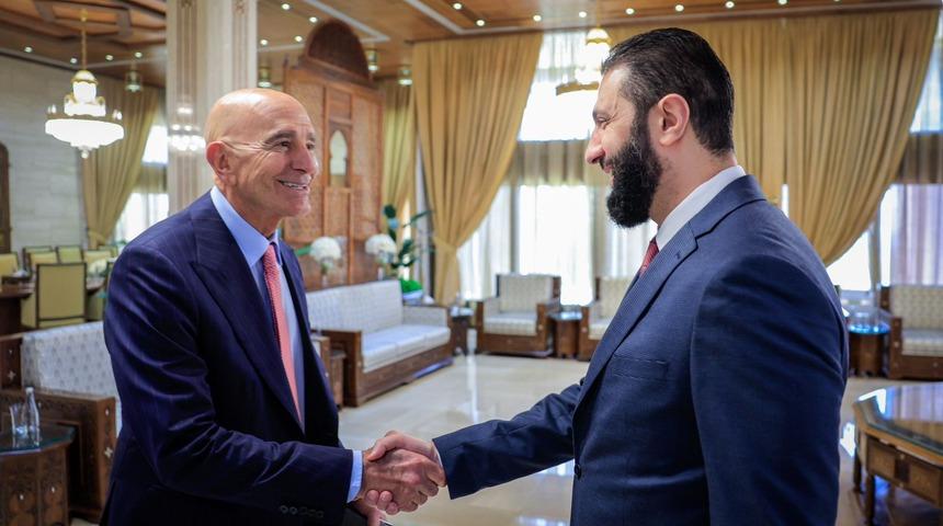 Son dakika | Dikkat çeken bir temas daha! Şara ile Barrack bir araya geldi: Fotoğraflar paylaşıldı