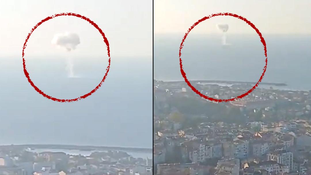 Son dakika | Şiddetli patlama sesi korkuttu! Trabzon da  imha  paniği: Denizden dumanlar yükseldi 1