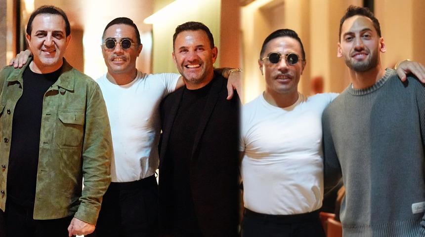 Sosyal medya bu görüntülerle çalkalandı! Mili arada Milano'ya giden Okan Buruk ve Abdullah Kavukcu, Hakan Çalhanoğlu ile mi görüştü?