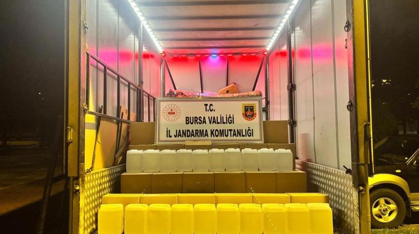 İznik’te bin litre kaçak etil alkol ele geçirildi