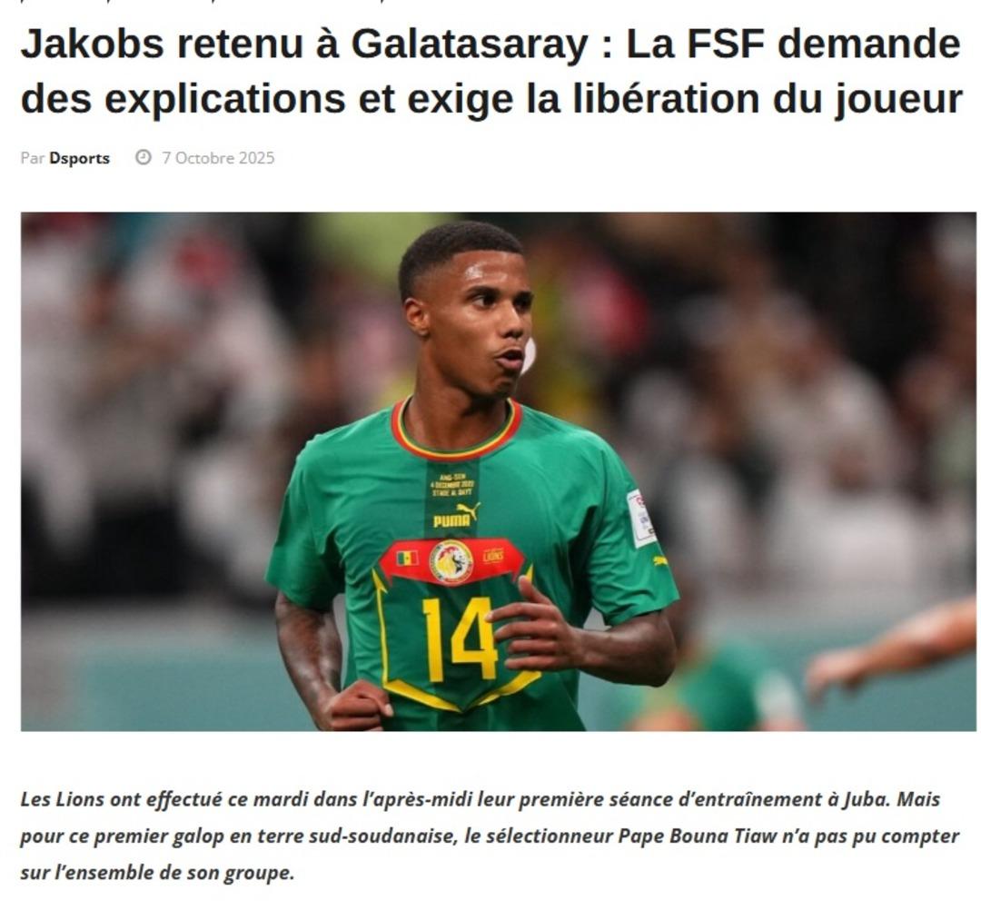 Galatasaray ın formda oyuncusu Ismail Jocaps’da sakatlık krizi! Senegal Federasyonu rapor istedi! Yıldız ismin ınstagram paylaşımı olay oldu... 1