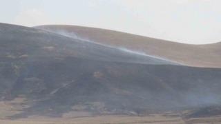 Kars’ta anız yangını