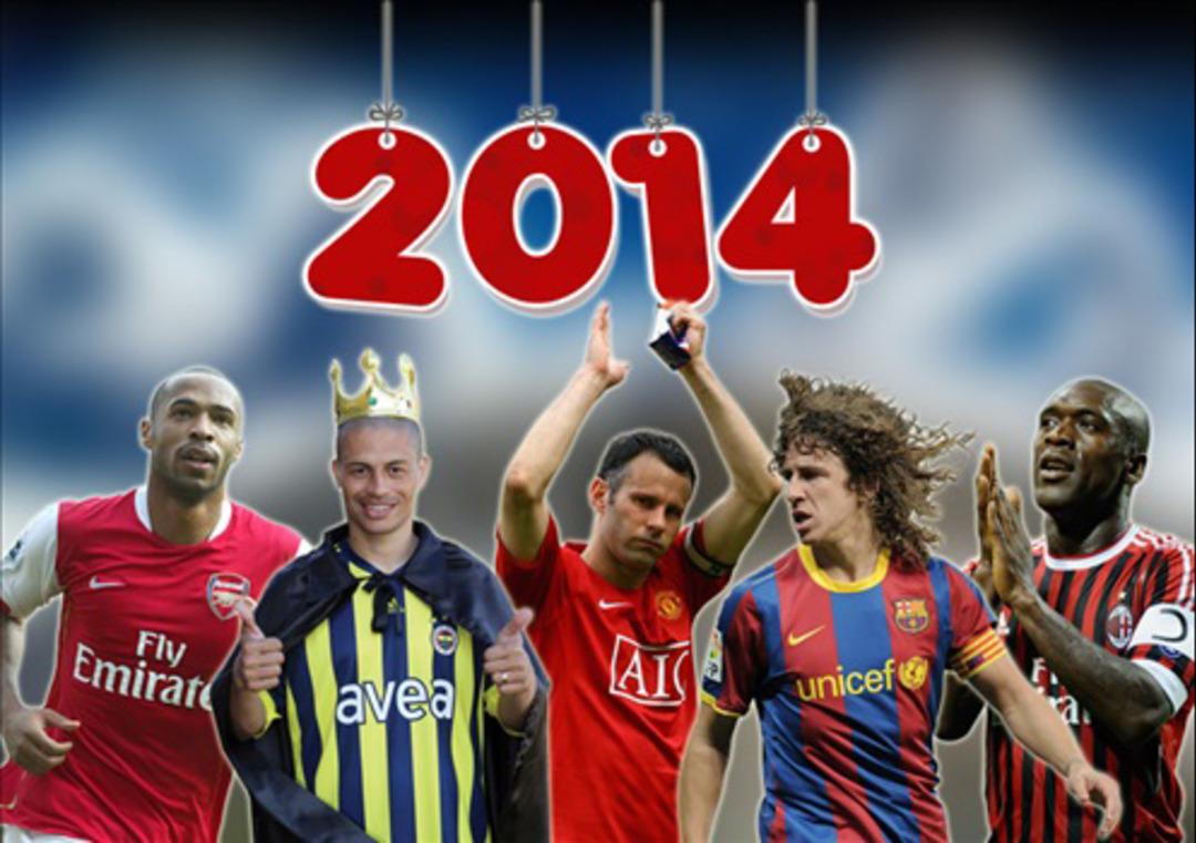 2014 yılında futbola veda eden efsaneler