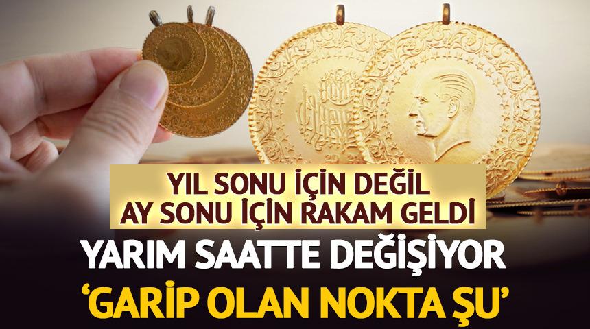 Altın yarım saatte değişiyor 'Garip olan nokta şu' Yıl sonu için değil ay sonu için rakam geldi
