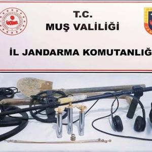 Muş'ta kaçak kazı yapan 7 kişi suçüstü yakalandı
