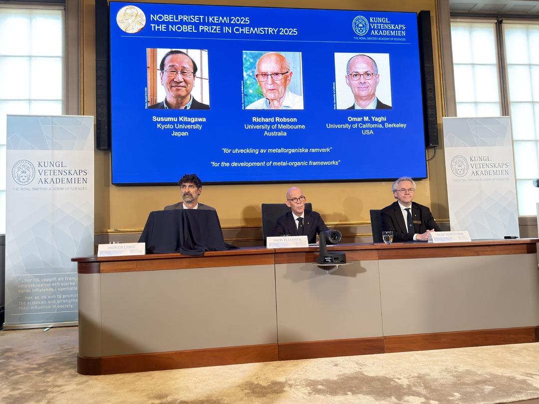 2025 Nobel Kimya Ödülü nü Susumu Kitagawa, Richard Robson ve Omar M. Yaghi kazandı 1