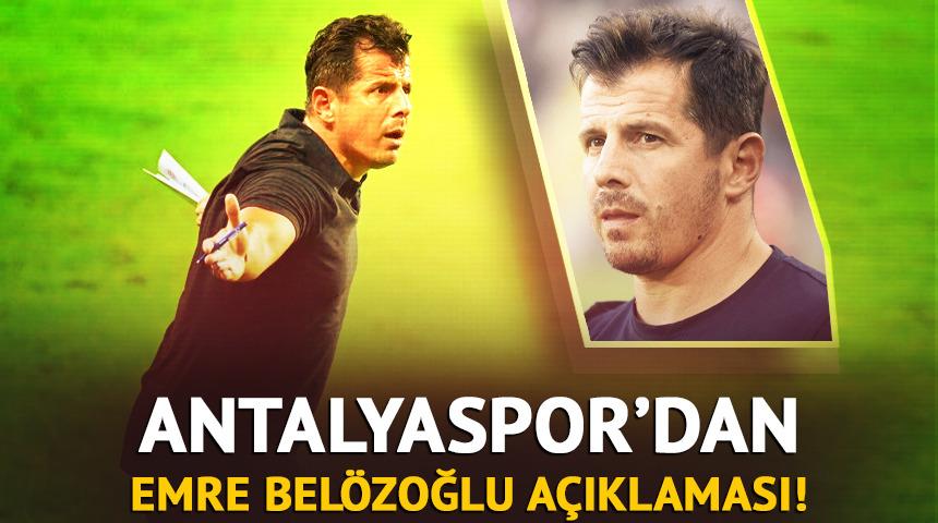 Antalyaspor’da Emre Belözoğlu dönemi sona erdi
