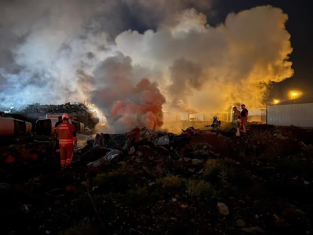 Antakya’da hurdalık yangını 1