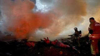 Antakya’da hurdalık yangını