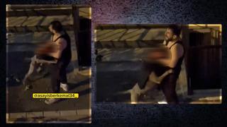 Sokak ortasında can pazarı! Pitbull sahibine böyle saldırdı