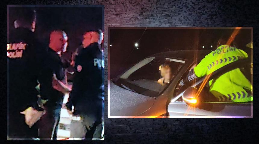 Polisin alkollü sürücüyle imtihanı! Birisi 'Valiyi arayacağım' dedi, diğeri ise ‘Babam hakim’... İkisi de tutuklandı!