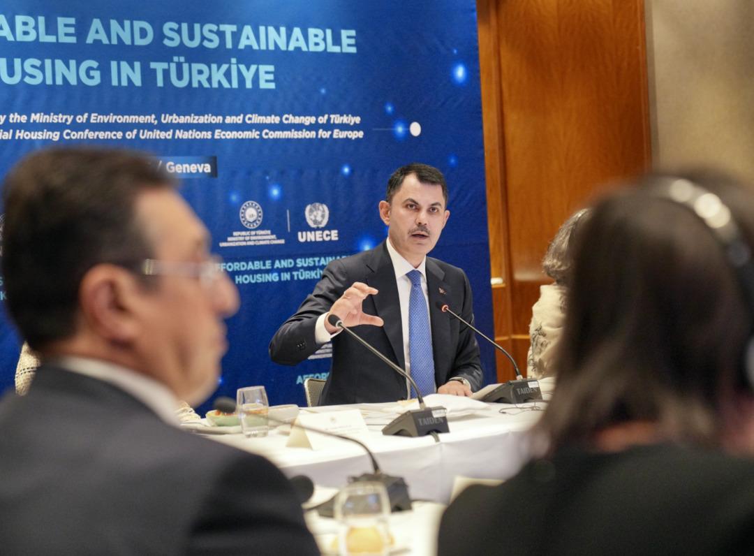 Türkiye nin inşa tecrübesi Cenevre de övgü aldı! Bakan Kurum tecrübelerini anlattı:  Takdire şayan  2