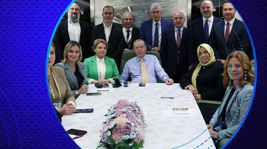 Cumhurbaşkanı Erdoğan'ın yurt dışı ekibinde sürpriz isim! Uçakta ünlü oyuncunun kızı da yer aldı