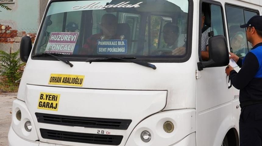 Şehir içi dolmuşlarda trafik denetimi