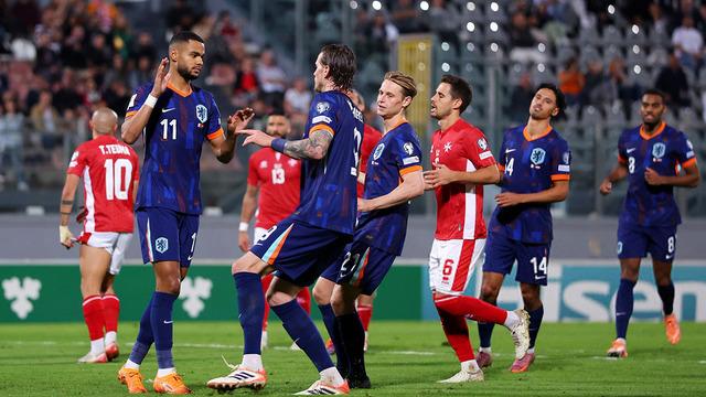Tam 4 gol atılan maçtan Hollanda zaferle ayrıldı... Malta deplasmanında kolay galibiyet...