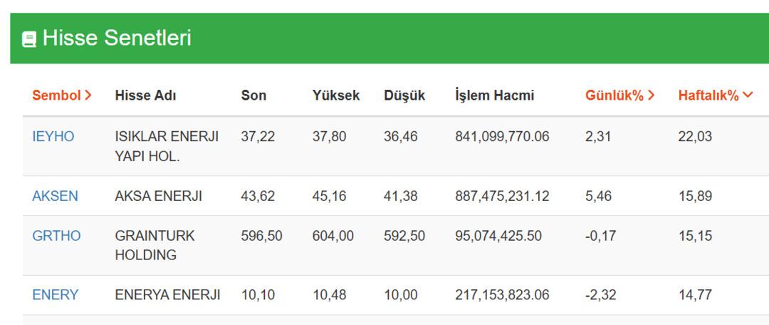 7 günde yüzde 22 getiri! Bu hisseleri alan 100 bin lirasını 122 bin yaptı 1