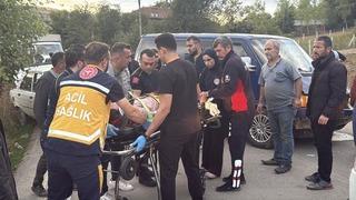 Erbaa'da minibüs ile otomobil çarpıştı: 5 yaralı