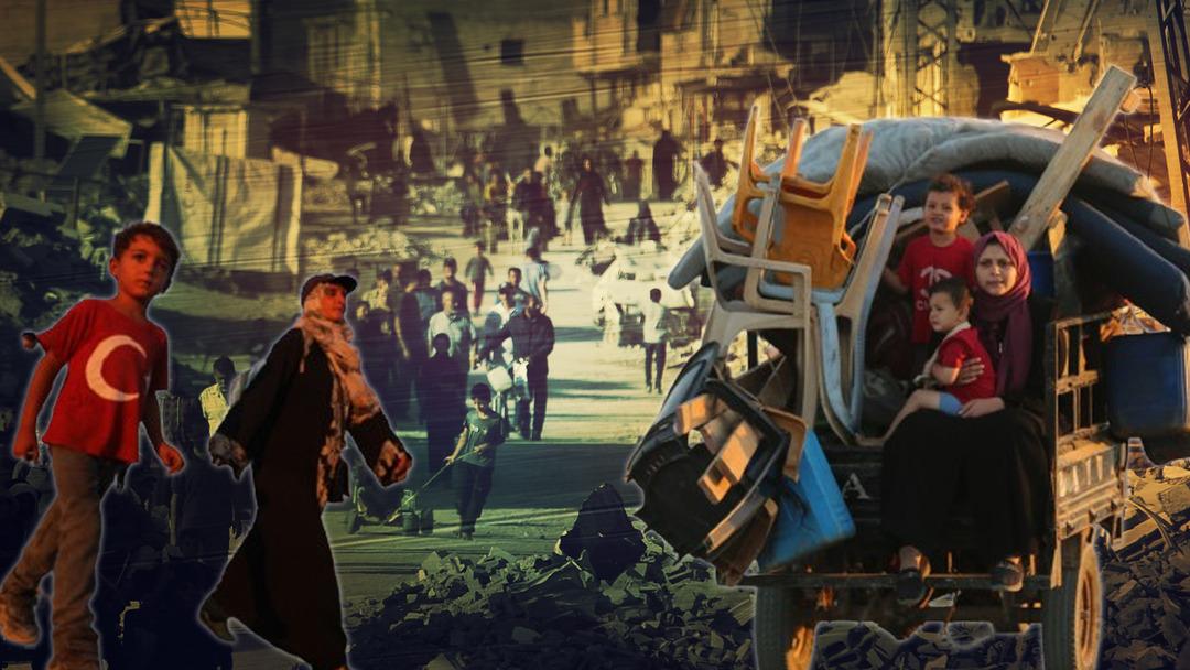 Gazze'ye d&ouml;n&uuml;ş! Ateşkes sonrası akın akın yollara d&uuml;şt&uuml;ler, taş &uuml;st&uuml;nde taş kalmamış... 