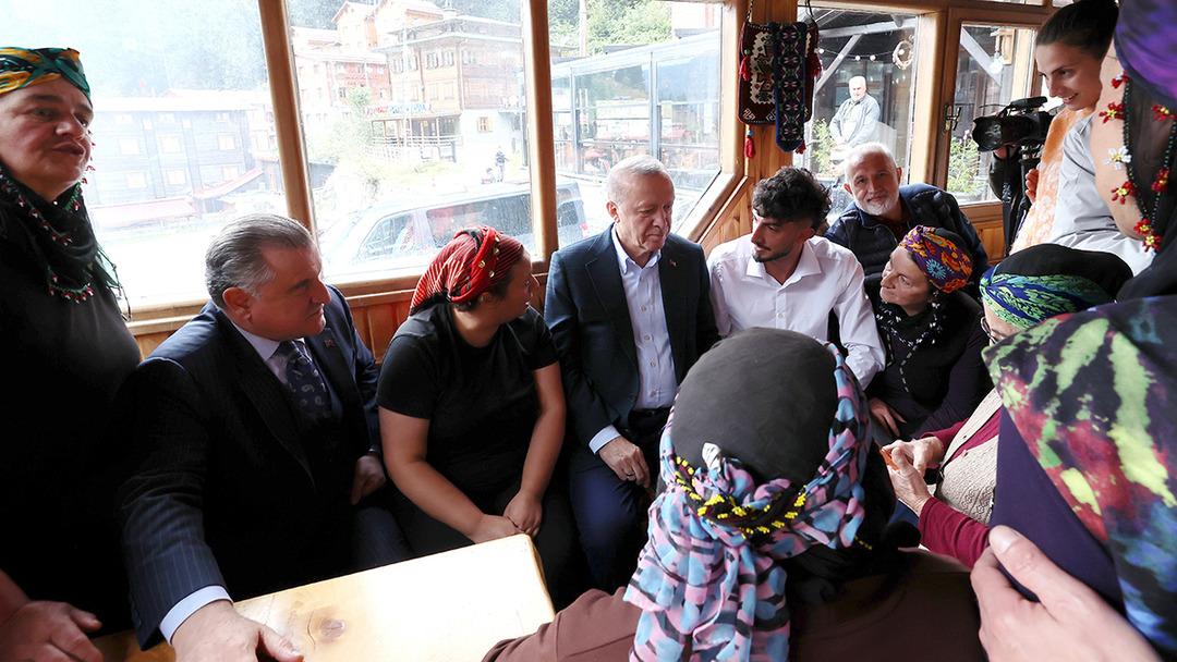 Cumhurbaşkanı Erdoğan dan Ayder Yaylası na ziyaret 2