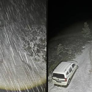 Bolu’nun yüksek kesimlerine kar yağdı
