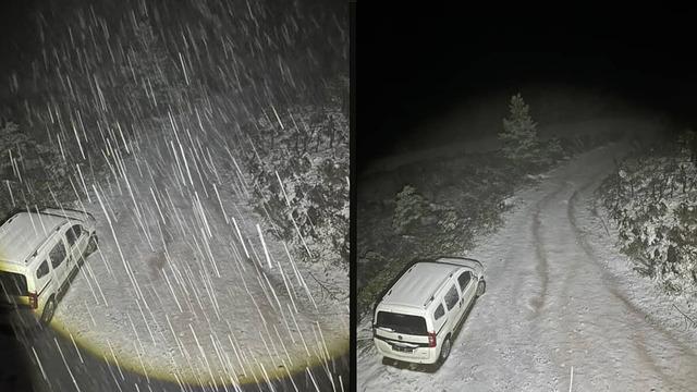 Bolu’nun yüksek kesimlerine kar yağdı