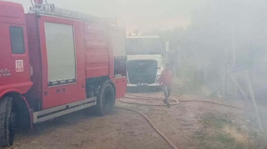 Güdül’de hobi bahçesinde çıkan yangın söndürüldü