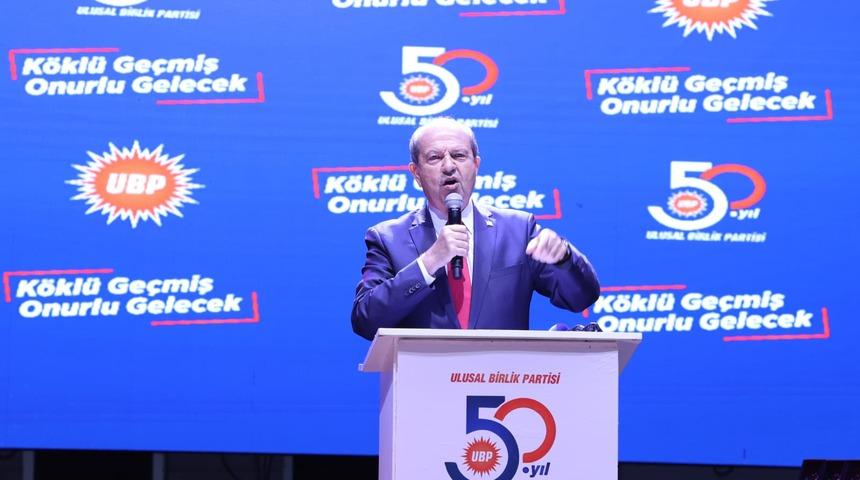 KKTC'de Ulusal Birlik Partisi, 50. kuruluş yıl dönümünü kutladı