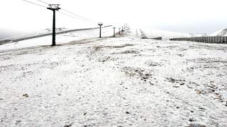 Samsun'da Akdağ'a mevsimin ilk karı yağdı