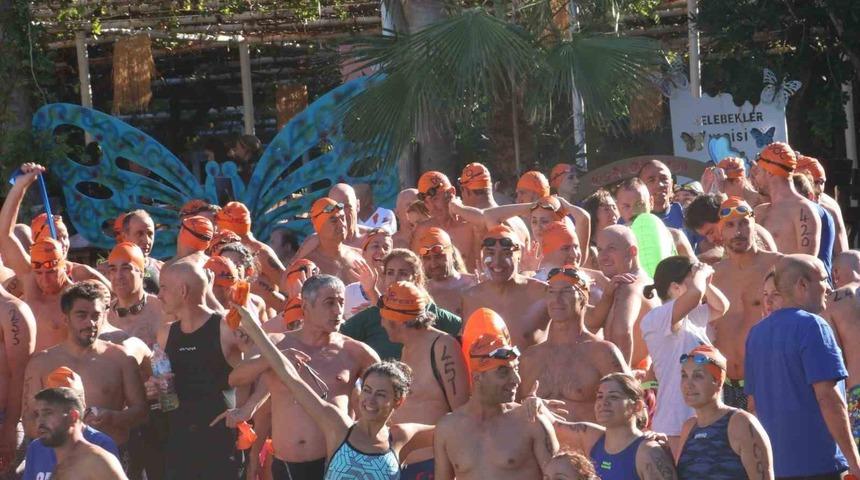 Fethiye’de açık su yüzme yarışı gerekleştirildi